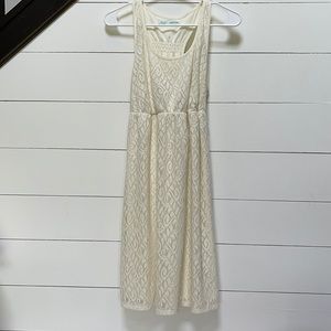 Women’s Cream Racerback Dress